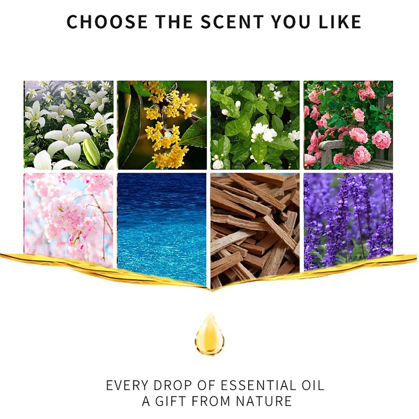 Flower Fruit Essential Oil Water-soluble Relieve Stress For Humidifier Aroma Diffuser Fragrance Lamp Air Freshening Aromatherapy